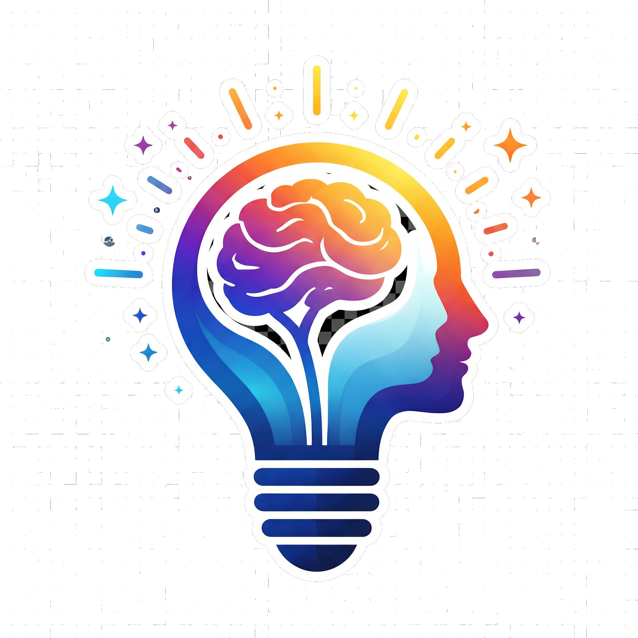 Epiphany AI Logo - Lightbulb with brain design